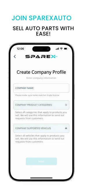 SparexAuto Vendor screenshot 1