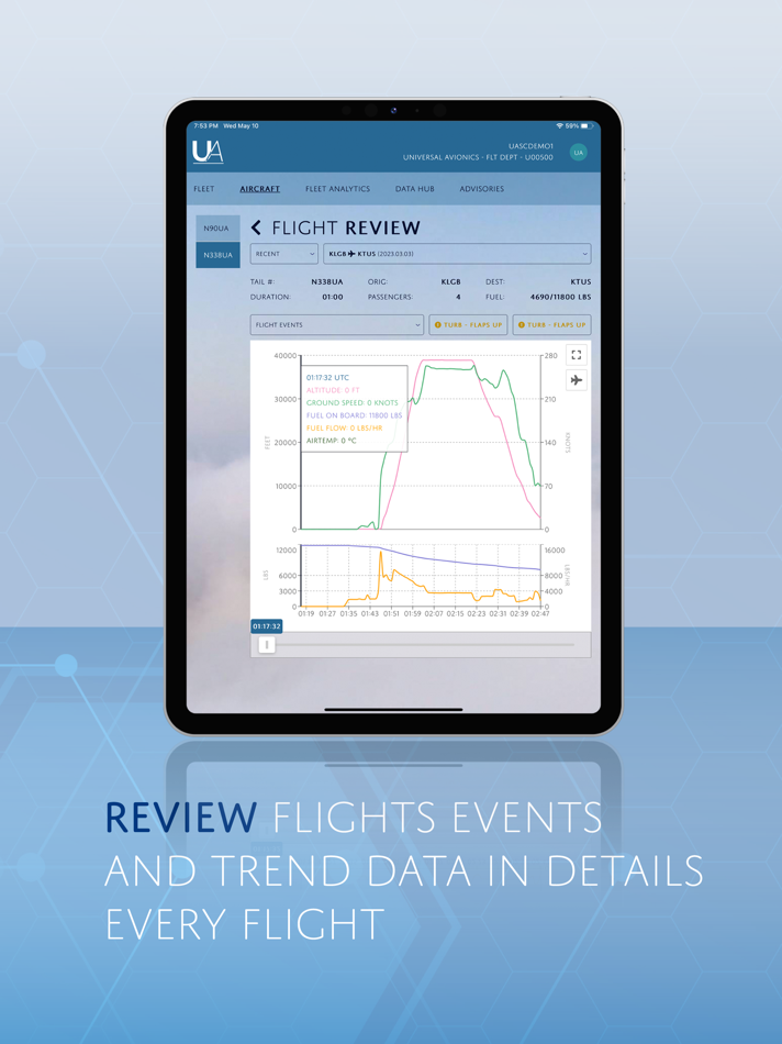 #5. UA FlightReview (iOS) โดย: Universal Avionics Systems Corporation