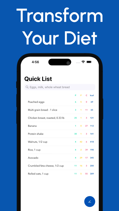 Food Macro Calculator: Makro Screenshot