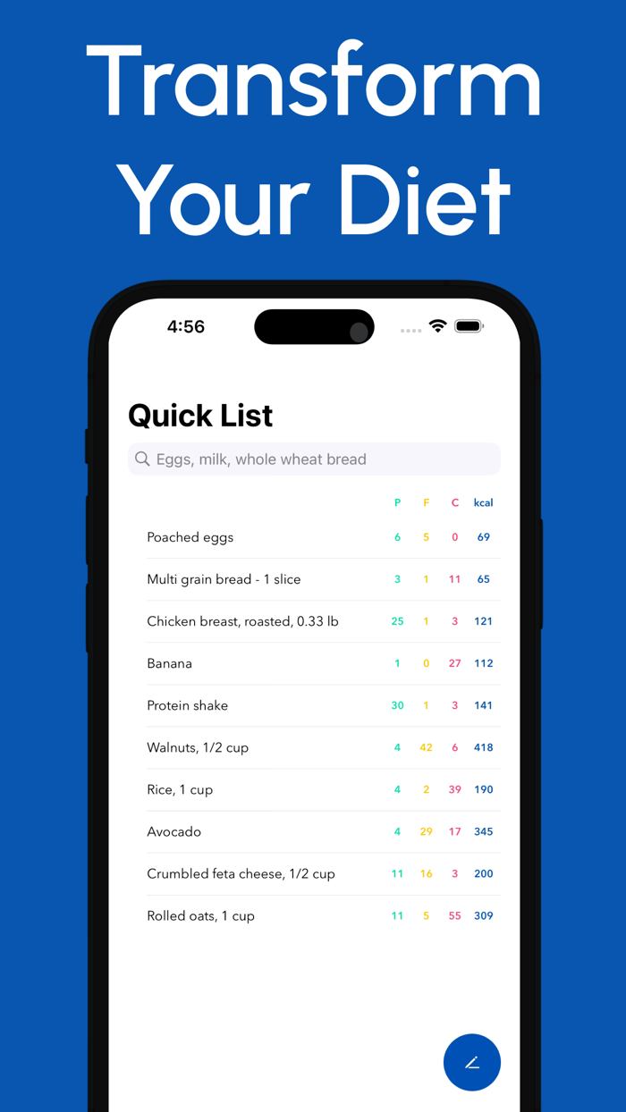 Food Macro Calculator Makro