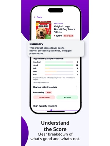 Zivo – Dog & Cat Food Scanner iPad screenshot