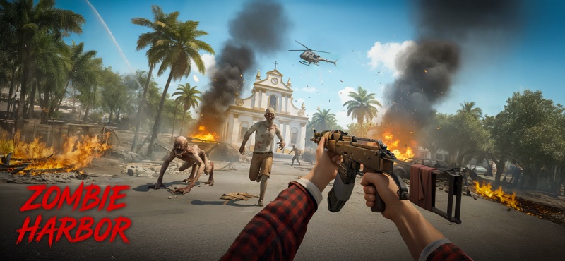 Zombie Harbor・FPS Offline Game screenshot 2