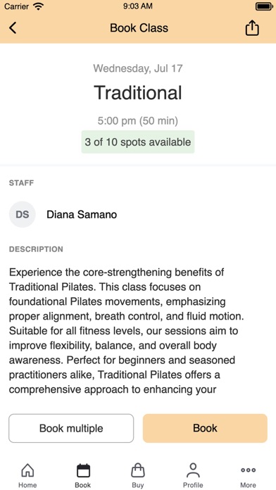 Reform Pilates LA Screenshot