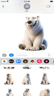 How to cancel & delete happy polar bear stickers 1