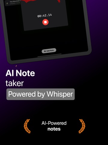 WellNoted: AI Lecture Recorder iPad screenshot