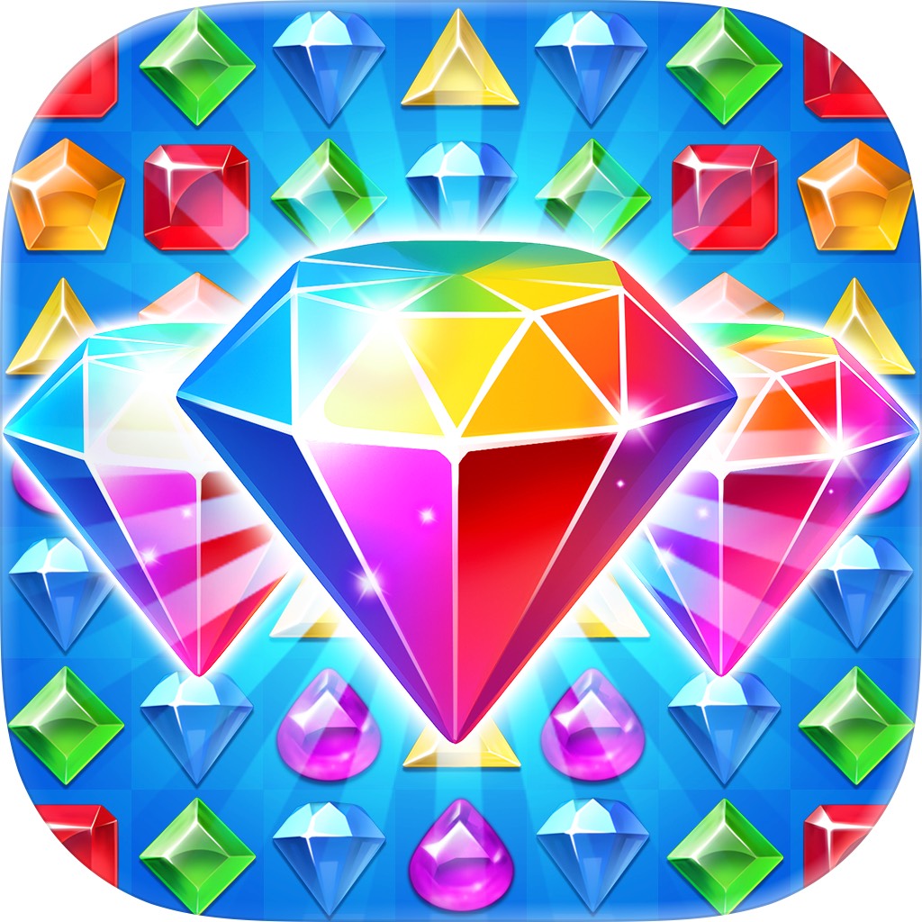 Apple App Store cover for Paradise Jewel: Match-3 Puzzle