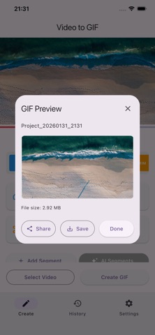 Video 2 GIF - Simple & Fast Screenshot 4 of 5