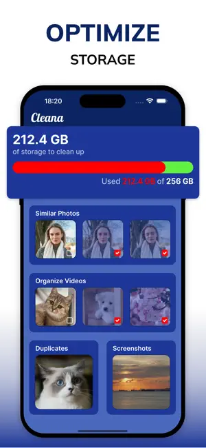 Cleana: Phone Storage Cleaner screenshot 1