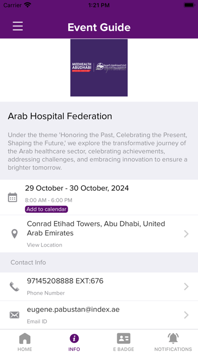 MedHealth Abu Dhabi 2024 Screenshot