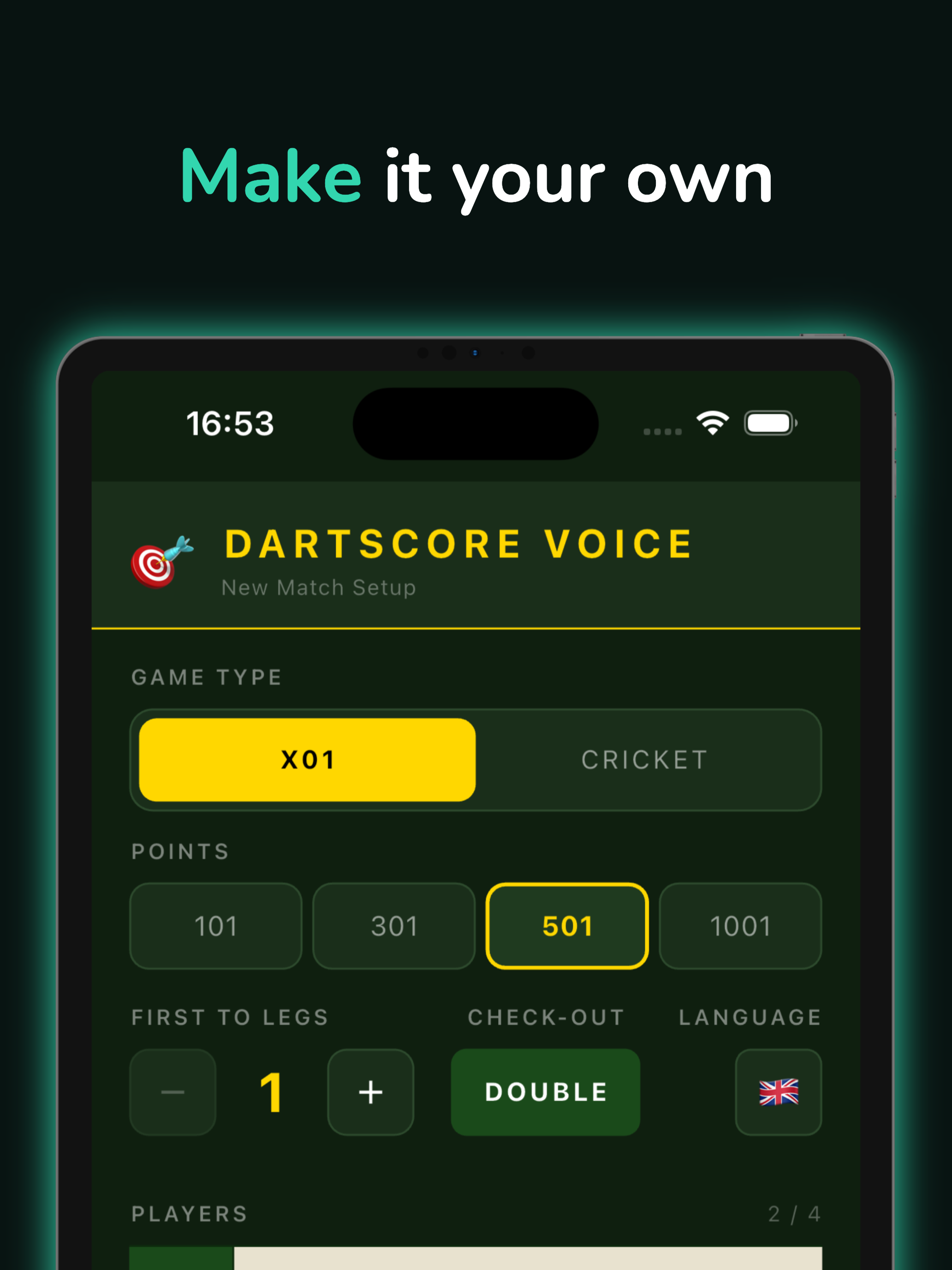 DartScore Voice: Darts Scorer
