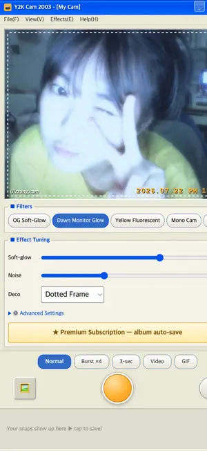 Y2K Cam 2003: Retro Digicam screenshot 1