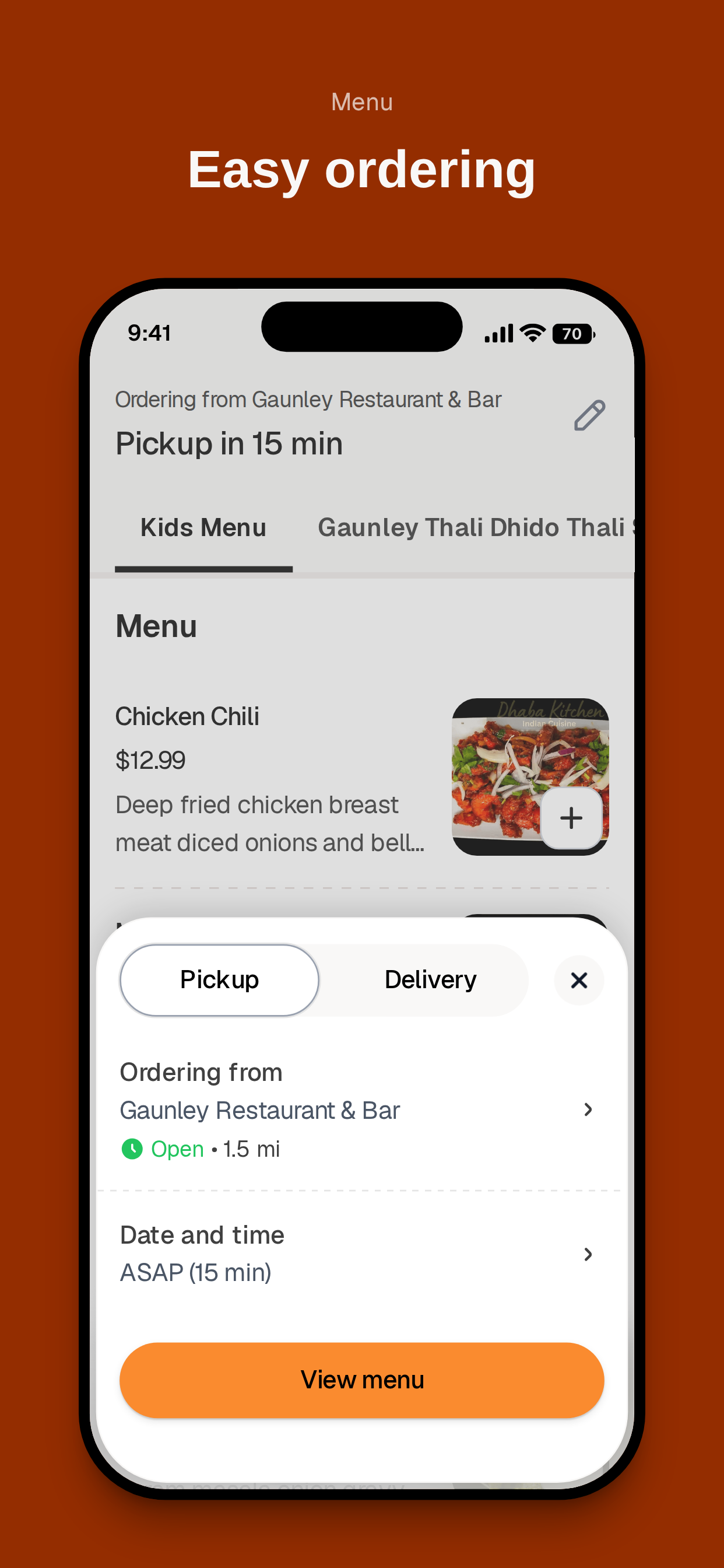 Gaunley Restaurant & Bar To Go screenshot 3