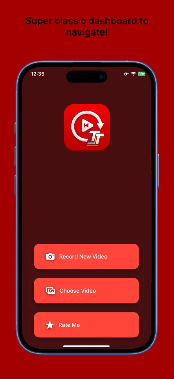 Screenshot #1 pour Reverse video - Add caption