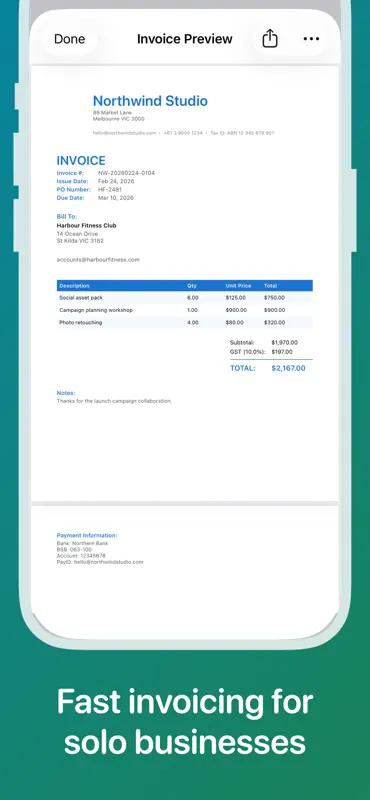Voice Invoice Maker - SayBill screenshot 2 of 5