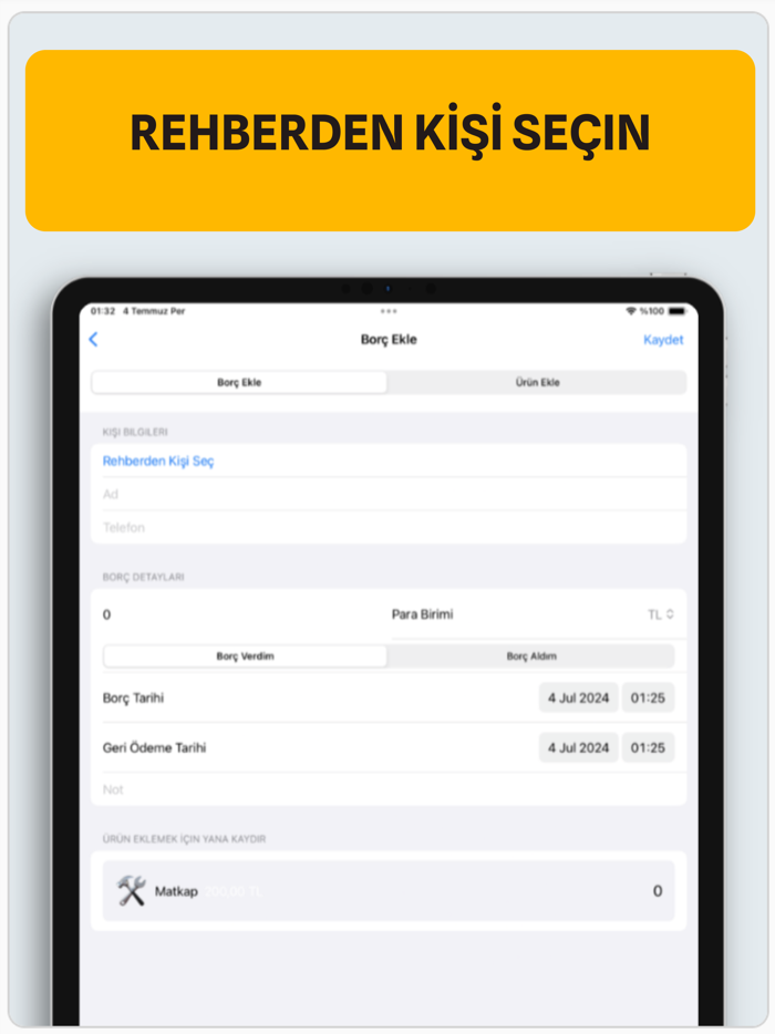 Hesap Defterim Alacak Verecek