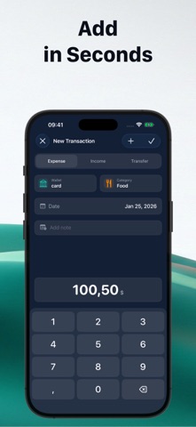 LuCent: Fast Expense Tracker iPhone screenshot