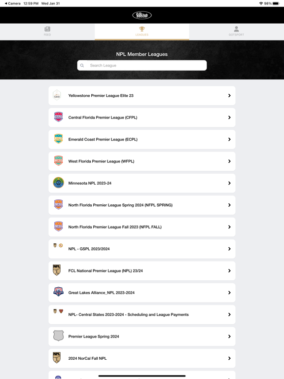 US Club Soccer - Official App iPad screenshot 1 - Sports app