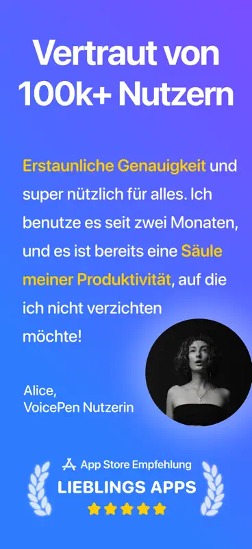 Sprache zu Text – VoicePen AI screenshot 10 of 10