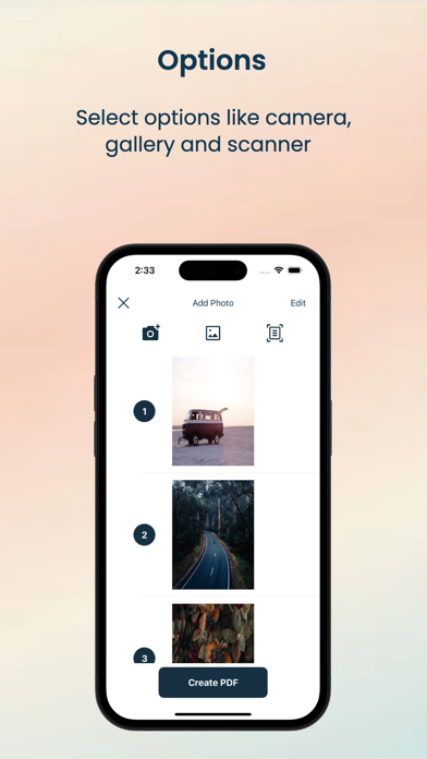 Photos to PDF: PDF Create Screenshot