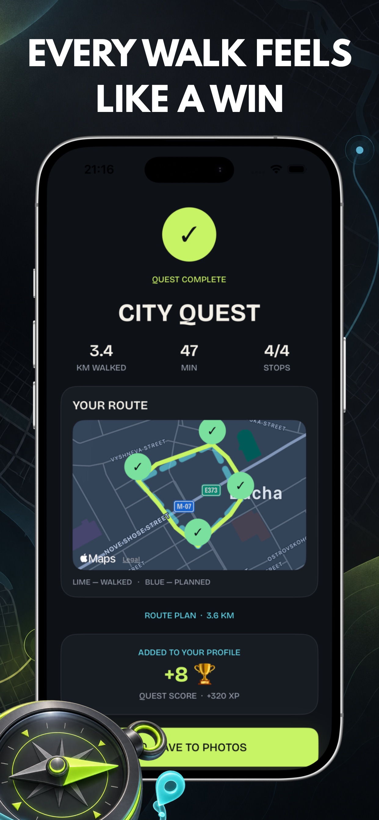 Screenshot 2 of Roamivo: GPS Walking Game