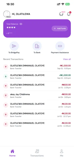 BridgePay App screenshot 1