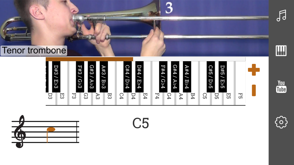 #2. 2D Trombone Slide Positions (iOS) 由: DENYS BELIAEV