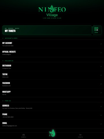 Ninfeo Village iPad screenshot
