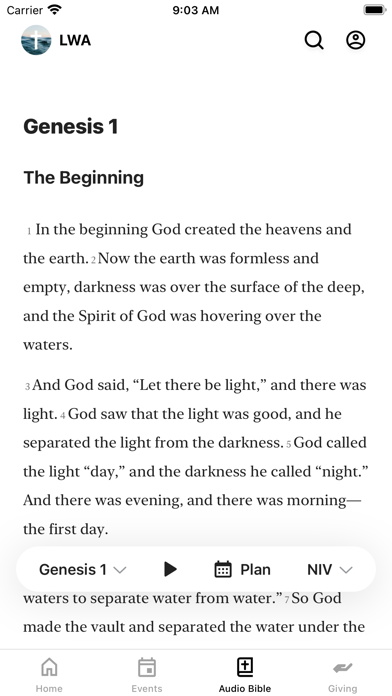 Living Water Assembly Screenshot