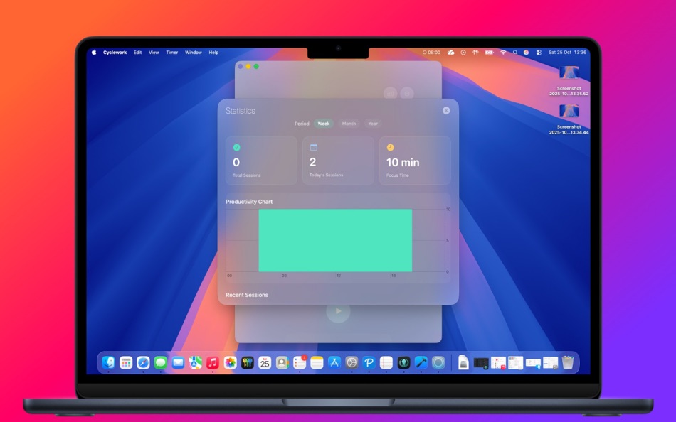 #4. Cyclework: Focus Timer & Block (macOS) Podle: Giuseppe Pignataro