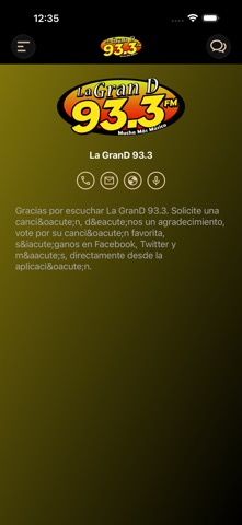 La Gran D 93.3 FM iPhone screenshot