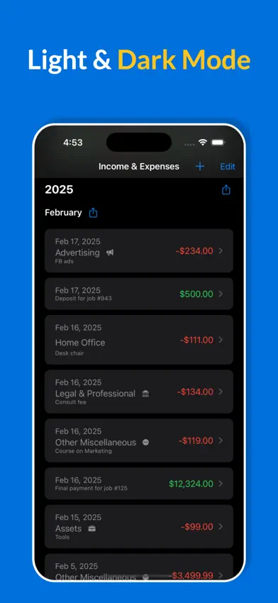 Simple Income Expense Log App screenshot 4