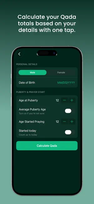 Qada Tracker screenshot 2