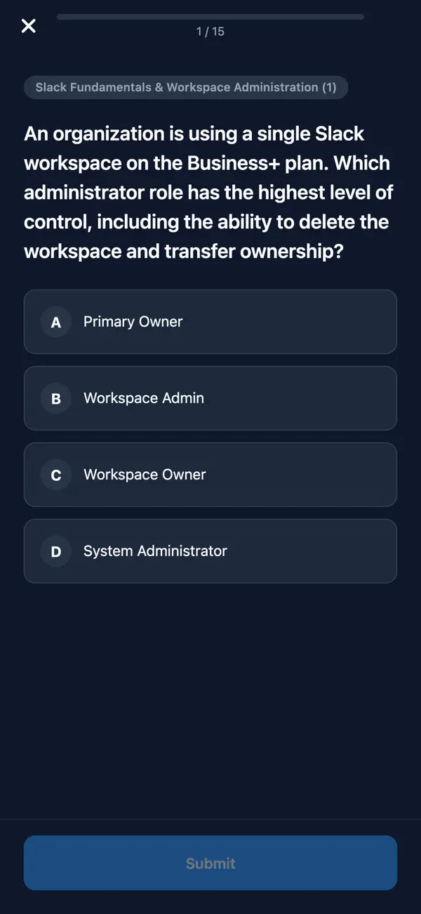 Screenshot #3 pour Slack Admin Cert Prep