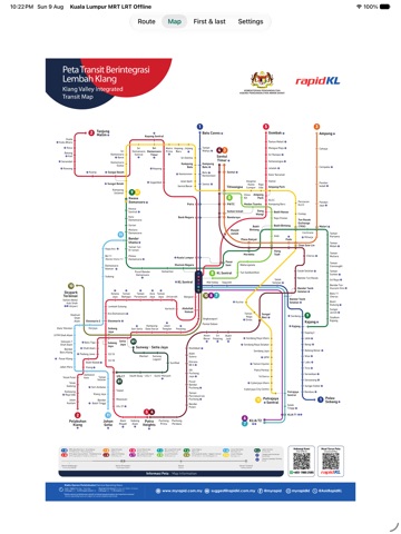 Kuala Lumpur MRT LRT Offline iPad screenshot