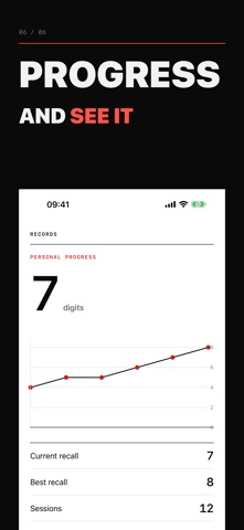 Memory Trainer: Span iPhone screenshot