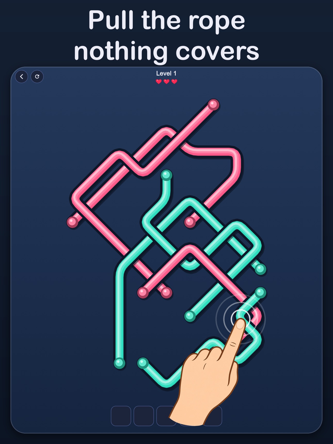 Screenshot 8 of Ropna: Untangle Rope Puzzle