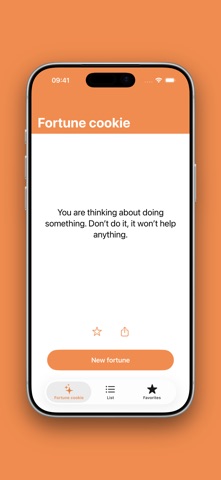 Fortune cookie iPhone screenshot