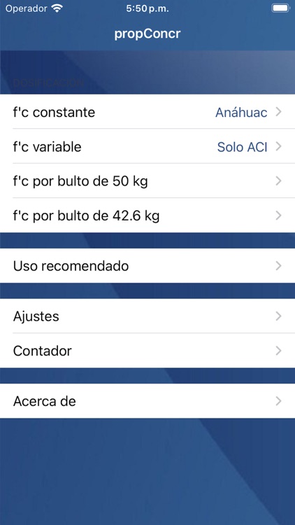 Proporcionamiento concreto
