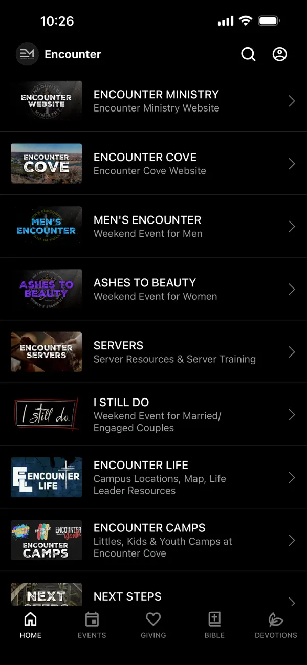 Screenshot #1 pour Encounter Ministry