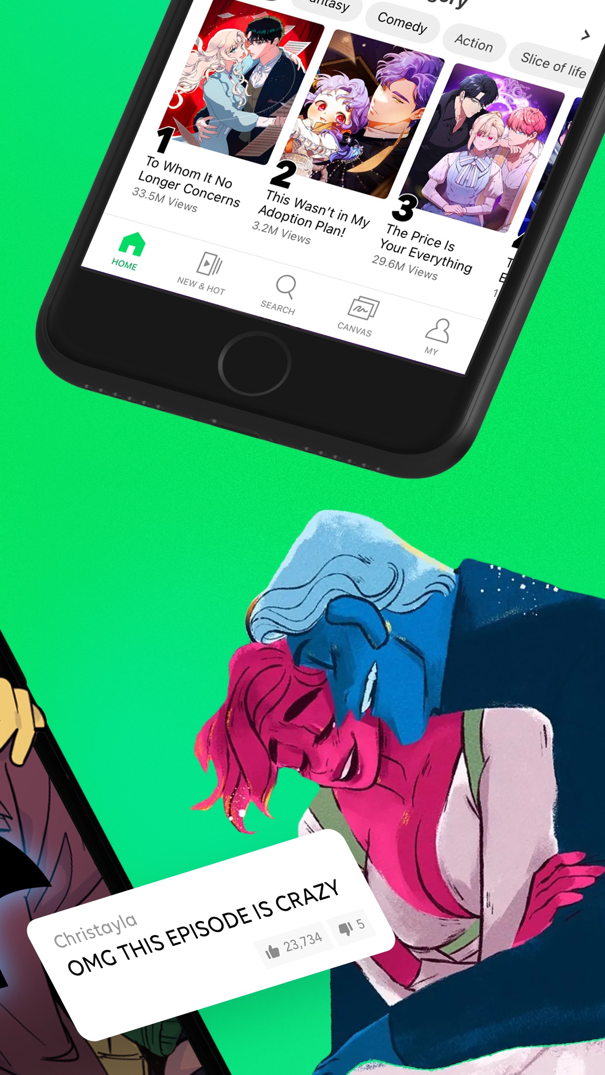 WEBTOON: Manga, Comics, Manhwa screenshot 2