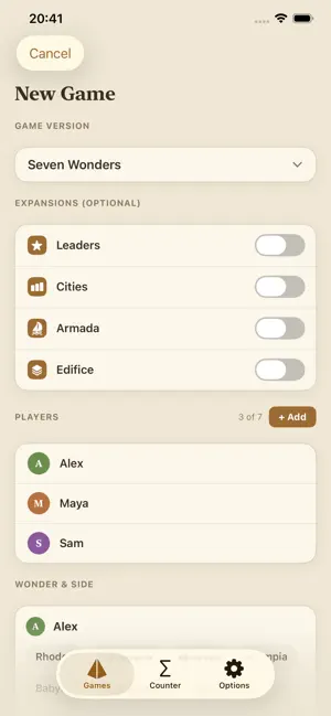 Wonders Counter screenshot 1