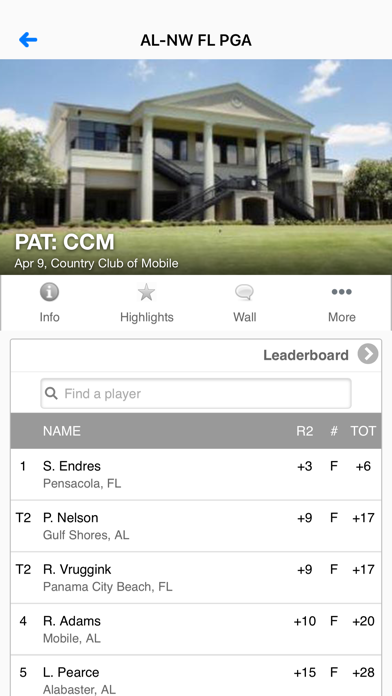 Alabama – NW Florida PGA Screenshot