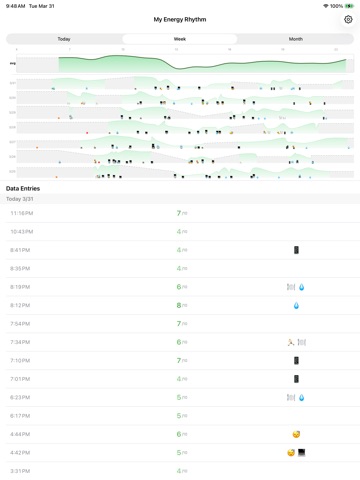 Energy Logger iPad screenshot