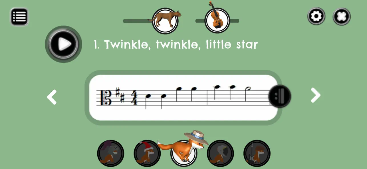 Screenshot #2 pour Folk fox songs Viola