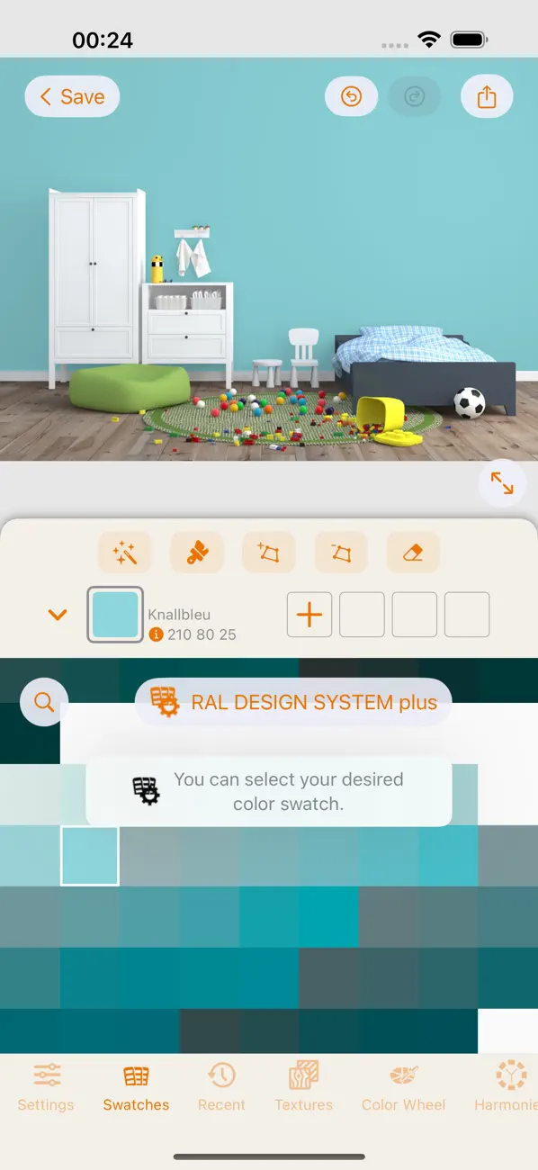 #4. RAL iColours (iOS) Podle: Colorix SA