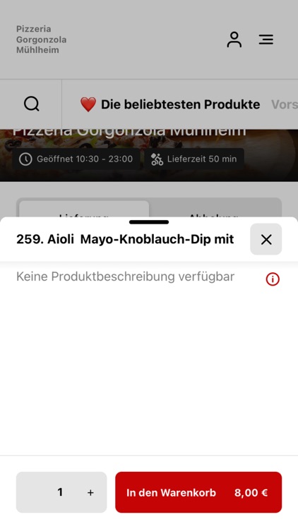 Pizzeria Gorgonzola Mühlheim screenshot-3