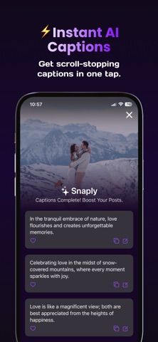 Snaply: Captions for Instagram screenshot