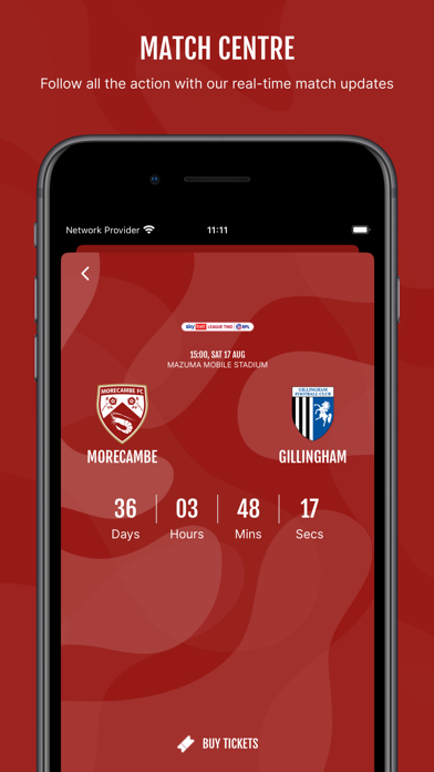 Morecambe FC Official App Screenshot