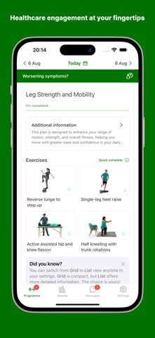 Nuffield Health My Therapy iPhone screenshot