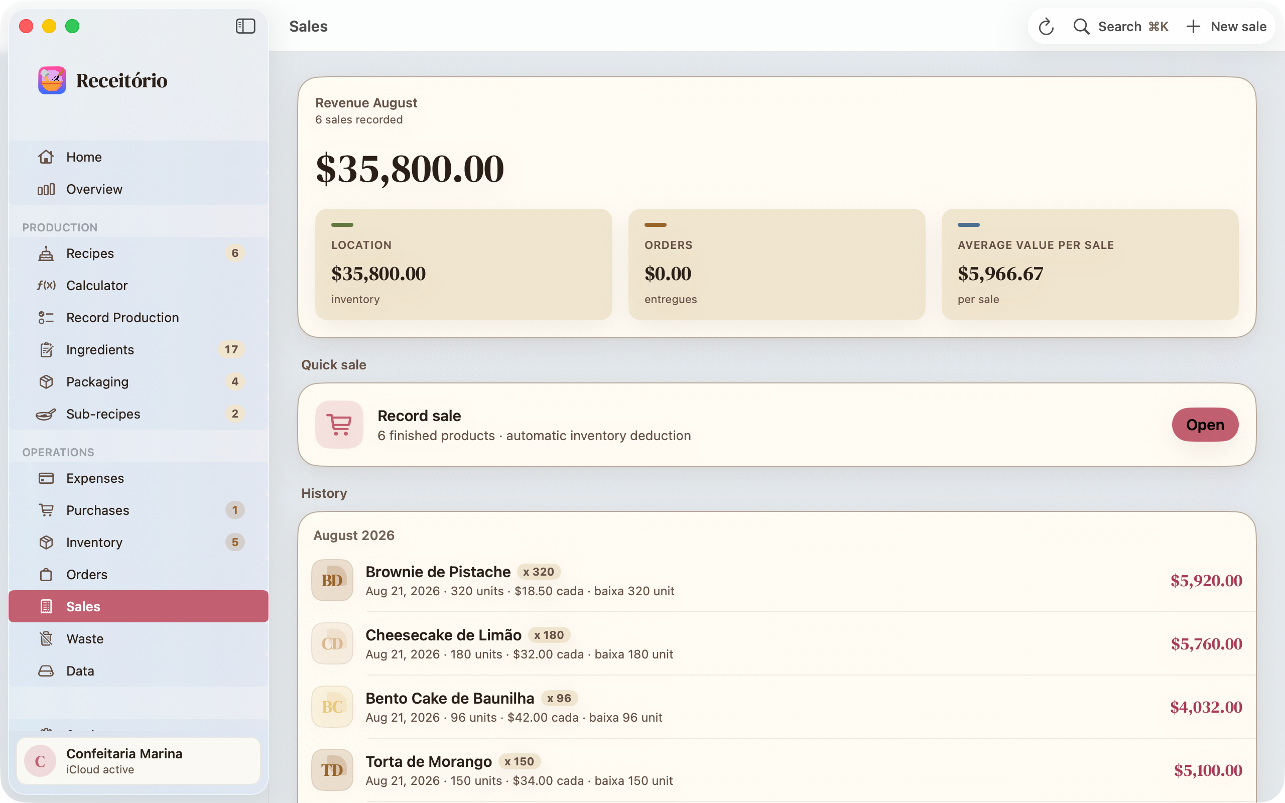Receitório: Bakery Costing screenshot 19